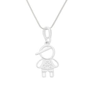 Colar Filho com Zircônia em Prata 925