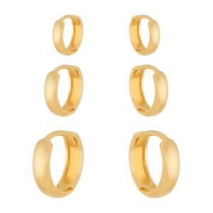 Trio Dourado de Argolinhas