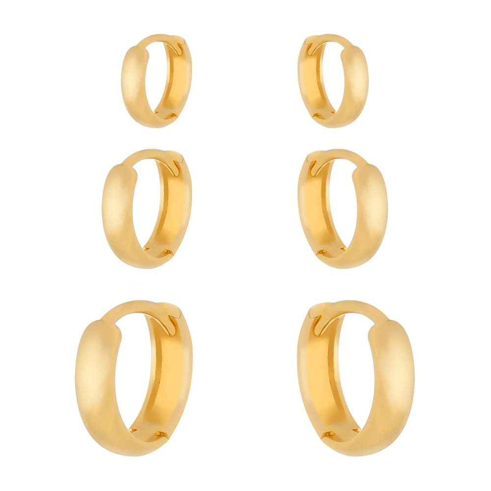 Trio Dourado de Argolinhas
