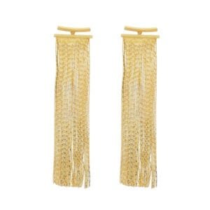 Brinco Dourado de Franja