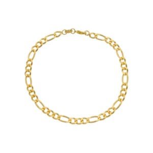 Pulseira Dourada Masculina Elo 3 por 1 - 5mm