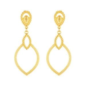 Brinco Dourado Luxo Gota de Gala